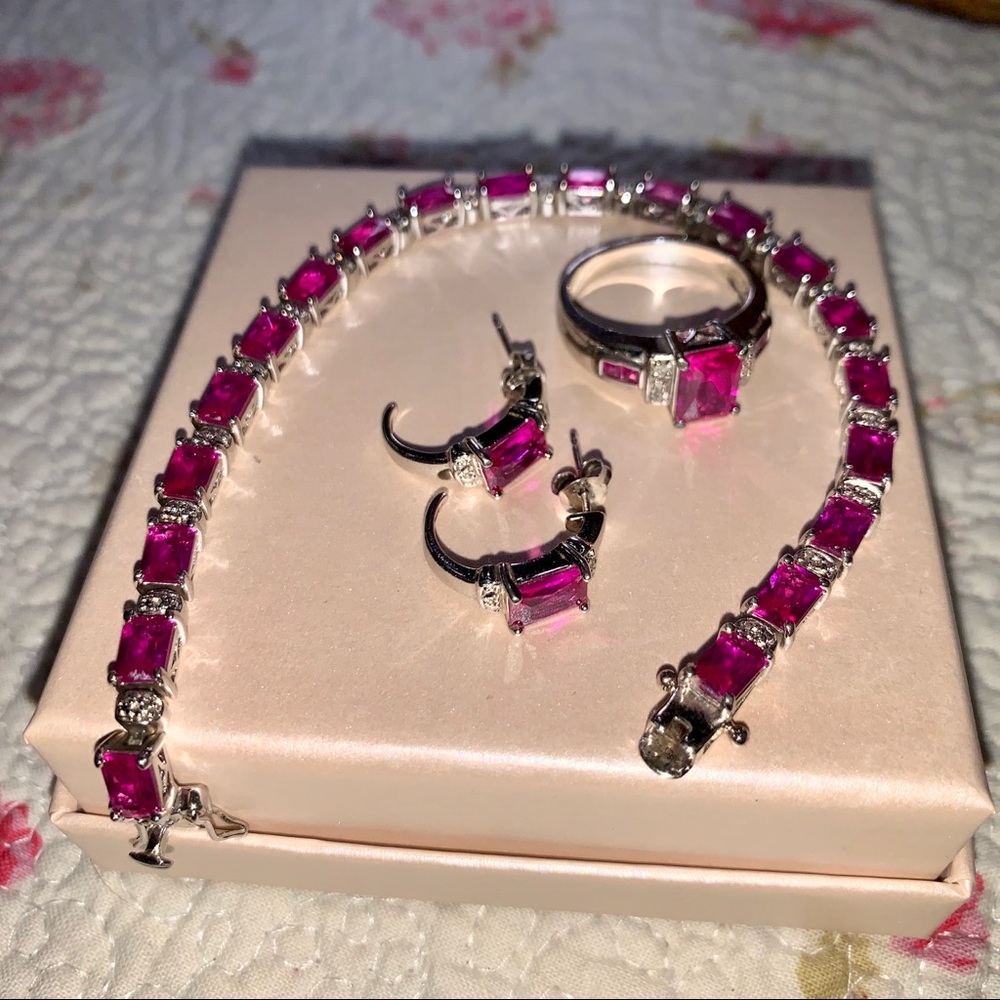 Tourmaline and diamond Jewelry Set